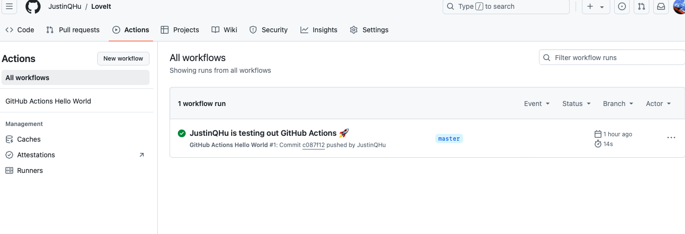 Github Action Workflow